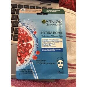 NEW Garnier SkinActive Hydra Bomb Serum Mask Hydrating & Soothing Pomegranate